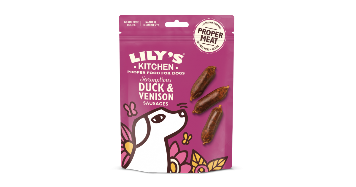 Friandise naturelle pour chien Lily's Kitchen - Saucisses de canard et de chevreuil Lily's Kitchen - 1