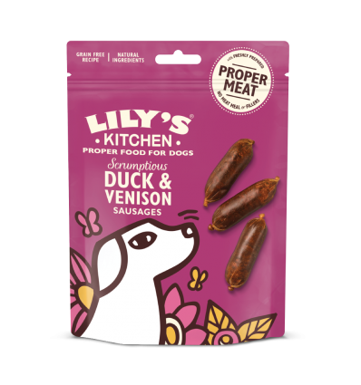 Friandise naturelle pour chien Lily's Kitchen - Saucisses de canard et de chevreuil Lily's Kitchen - 1