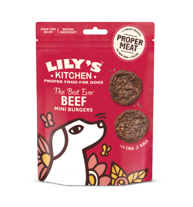 Friandise naturelle pour chien Lily's Kitchen - Mini Burgers au Boeuf Lily's Kitchen - 1