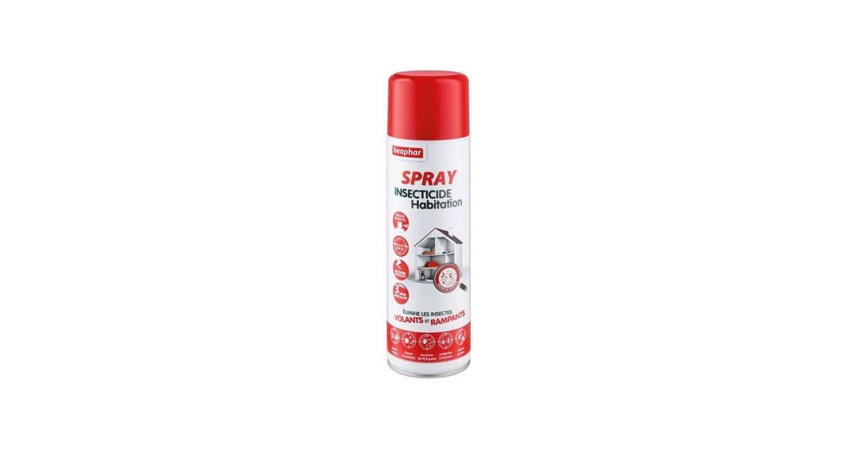 Produit anti-parasitaire chat & chien: Spray Insecticide Habitation  Beaphar - 1