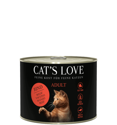 Patée Chat adulte (Boeuf) Cat's Love - 1