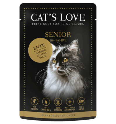 Cat's Love - Sachet canard pour senior Cat's Love - 1