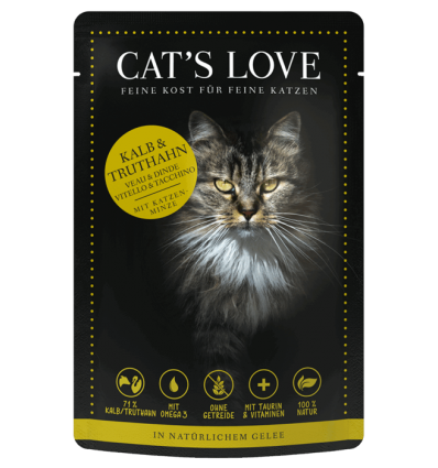 Cat's Love - sachet veau et dinde Cat's Love - 1