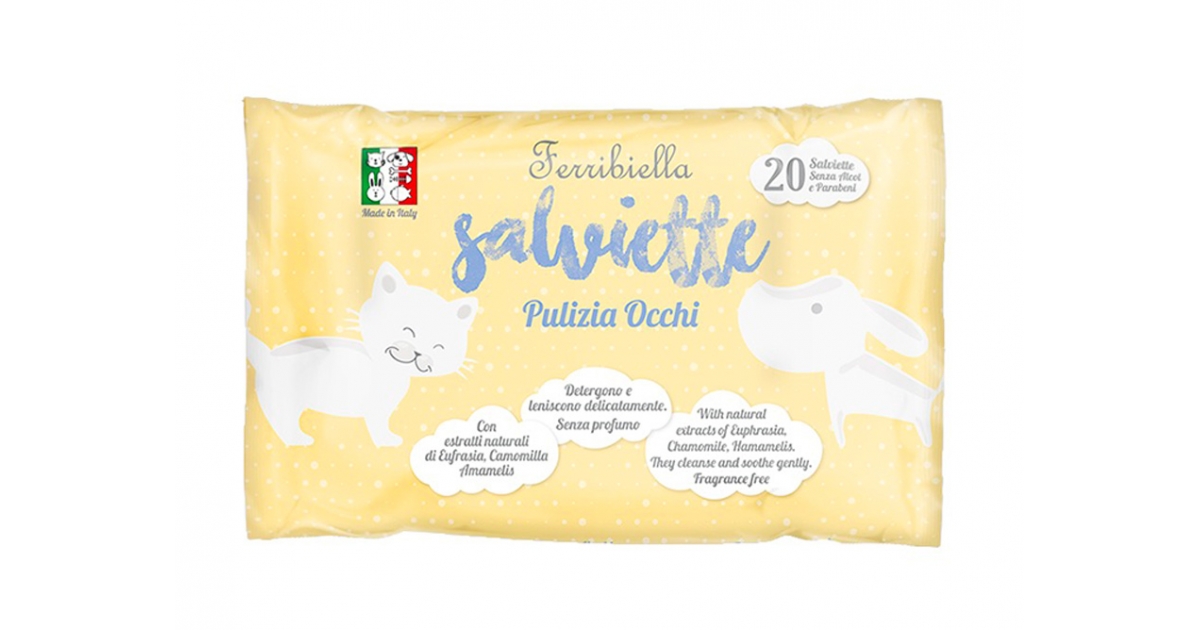 Soin pour chat & chien: Lingettes Yeux Ferribiella - 1