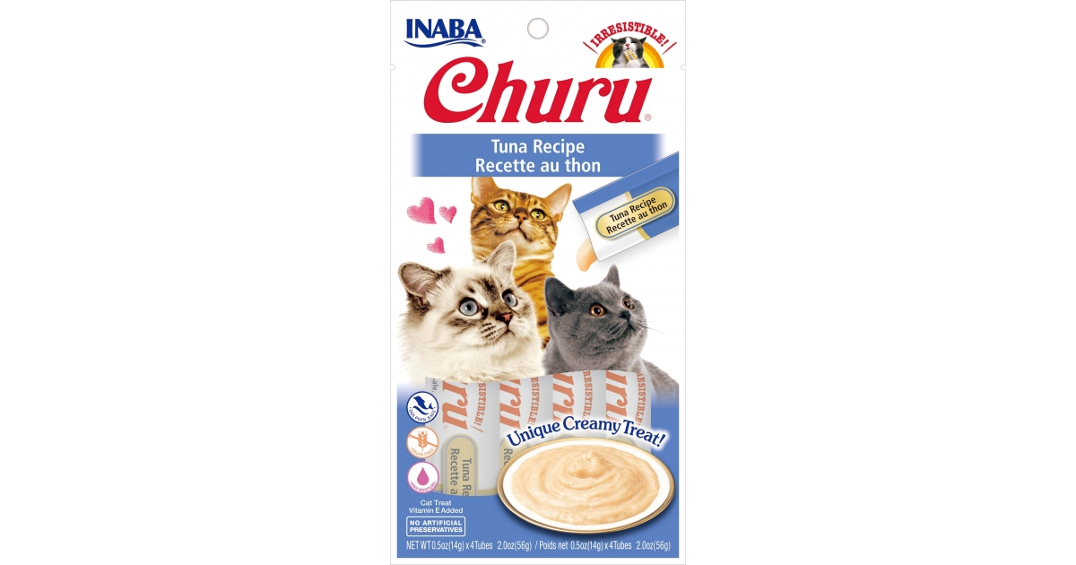 Friandises pour chats Churu - Friandise Liquide (Thon) Inaba - 1