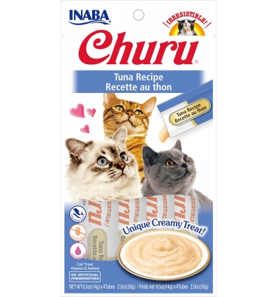 Friandises pour chats Churu - Friandise Liquide (Thon) Inaba - 1