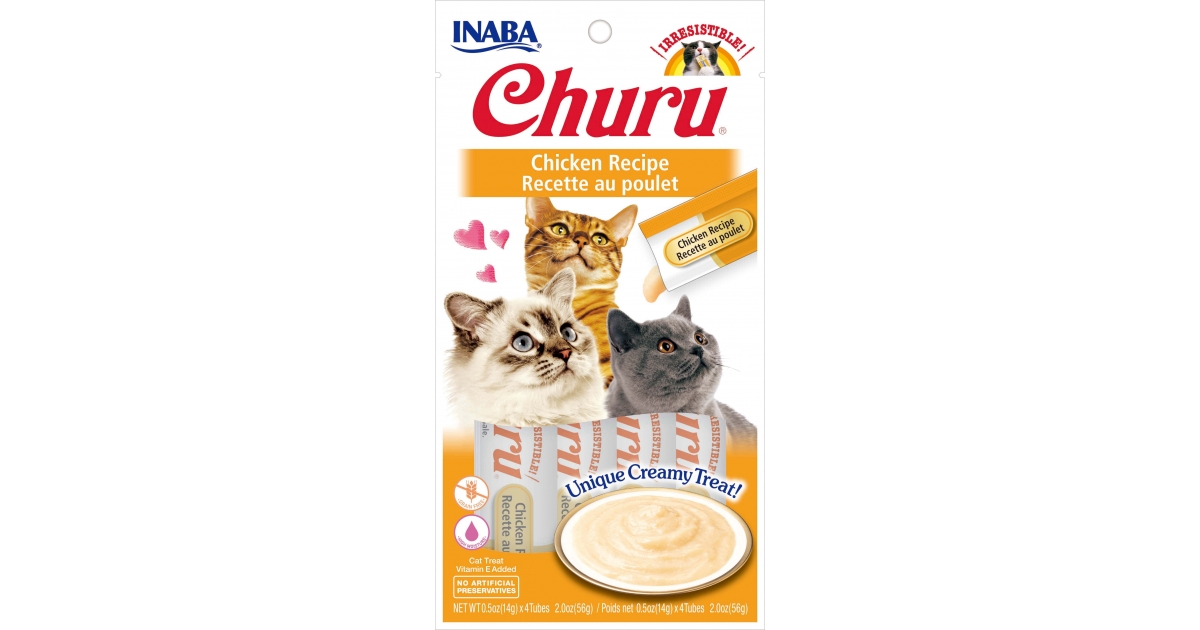 Friandises pour chats Churu - Friandise Liquide (Poulet) Inaba - 1