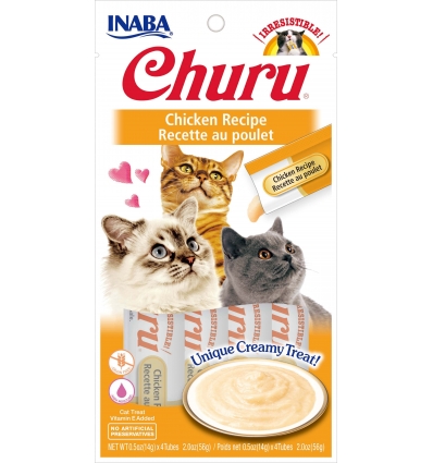 Friandises pour chats Churu - Friandise Liquide (Poulet) Inaba - 1