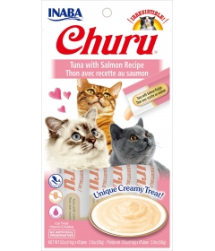 Friandises pour chats Churu - Friandise Liquide (Thon saumon) Inaba - 1 2