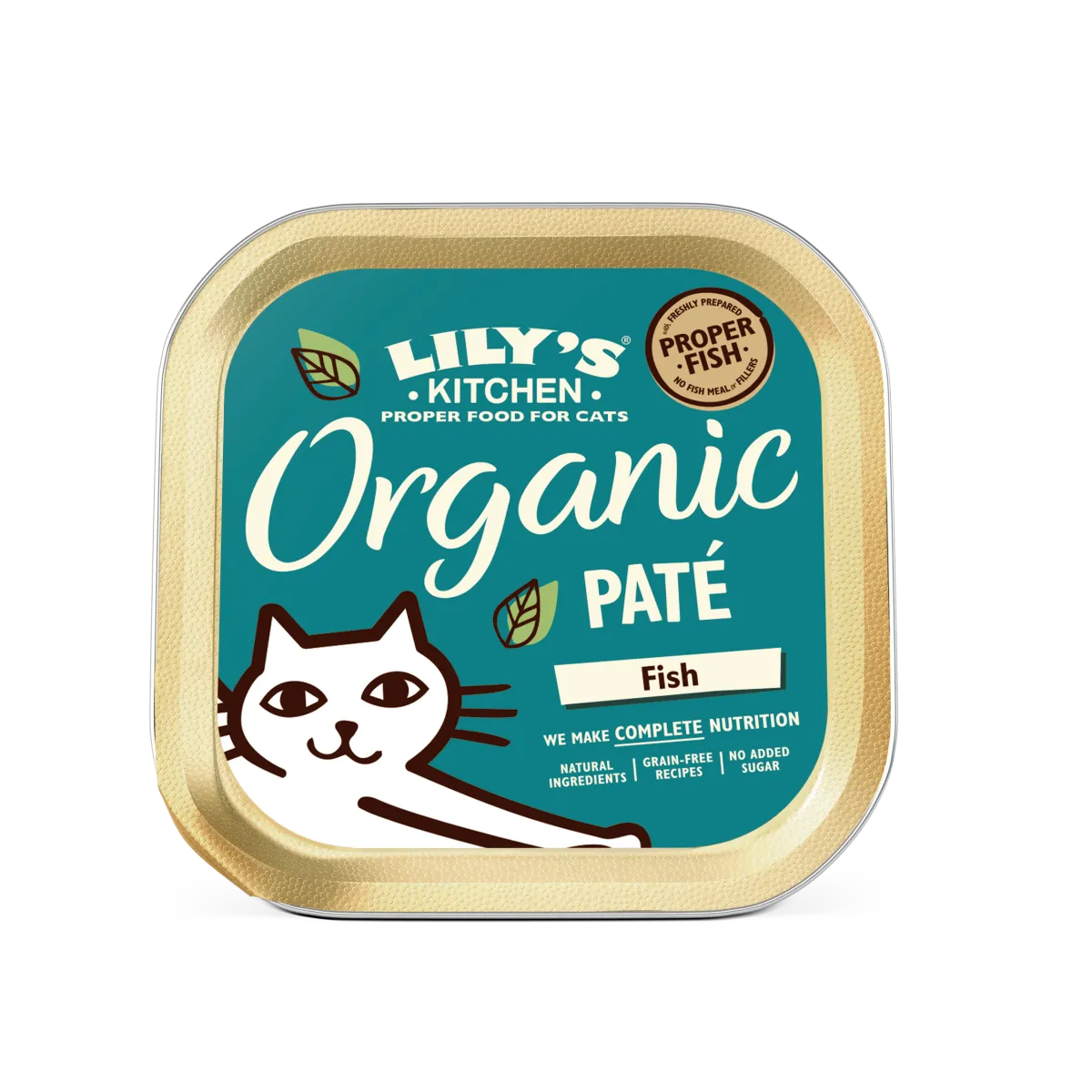 Pâtées pour chats Lily's Kitchen - Délice de Poisson Bio Lily's Kitchen - 1