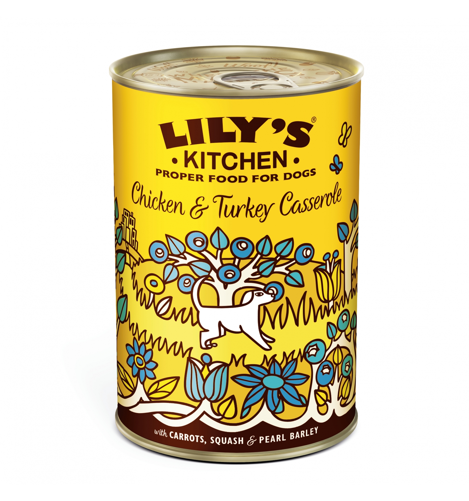 11 Unités Lily/'s Kitchen Pâtée pour Chiens Bio au Poulet 150 g