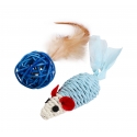 Souris Sisal + Balle Plume