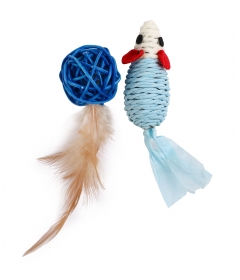 Souris Sisal + Balle Plume 2