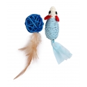 Souris Sisal + Balle Plume