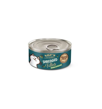 Lily's Kitchen - Effilochés en bouillon Poulet Moule pour chats