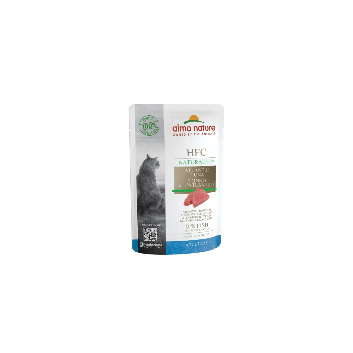 Sachet Natural Plus Thon de L'Atlantique Almo Nature - 1