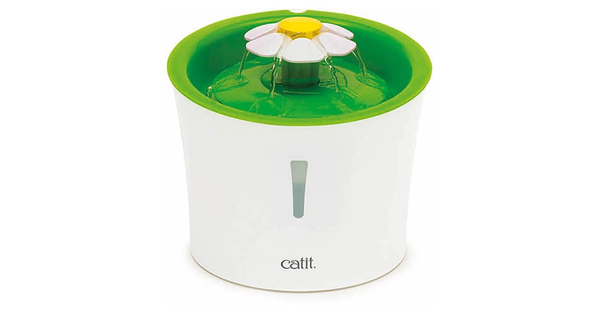 Accessoire de repas pour chiens et chats - Fontaine Led Green Flower 3L Catit - 1