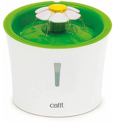 Accessoire de repas pour chiens et chats - Fontaine Led Green Flower 3L Catit - 1