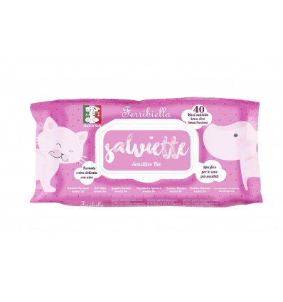 Lingettes nettoyantes Sensitive x40 Ferribiella - 1