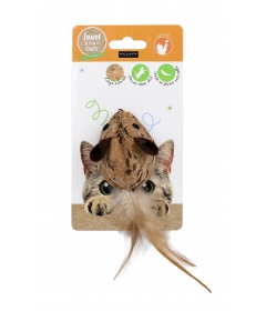 Souris en liège avec Plume 2