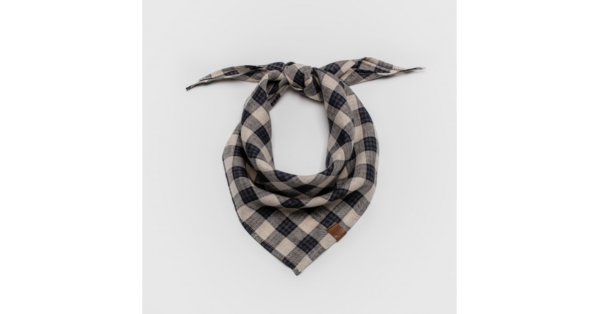 Bandana pour chiens - Bandana Check Dark Blue Cloud 7 - 1