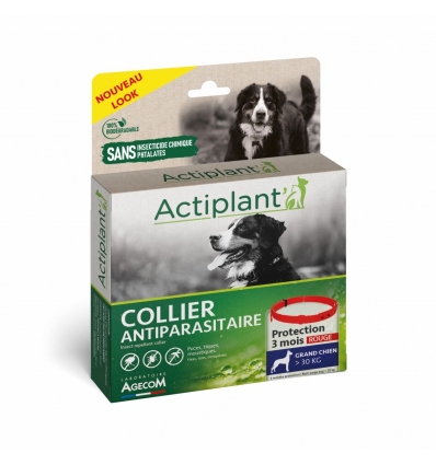 Collier anti tique chien: Actiplant collier Chien  - 1