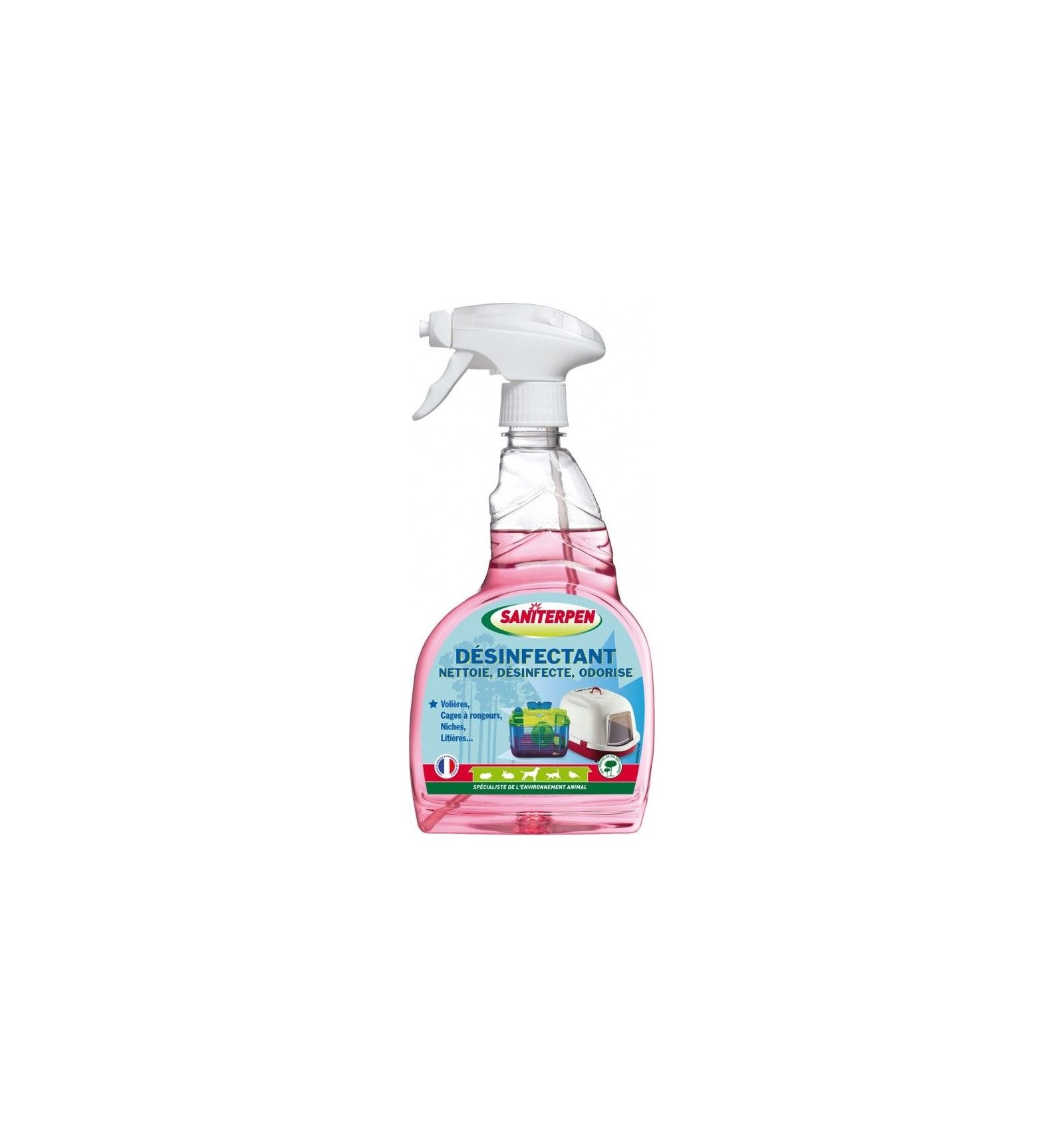 Spray Rose Désinfectant 750 ml SANITERPEN - Espace Dog