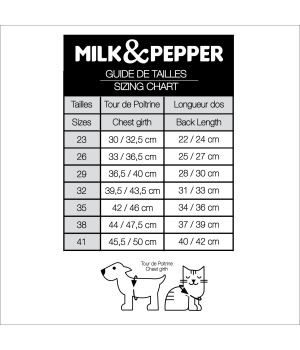 Doudoune pour chiens - Imany (Doudoune réversible) Milk & Pepper - 5