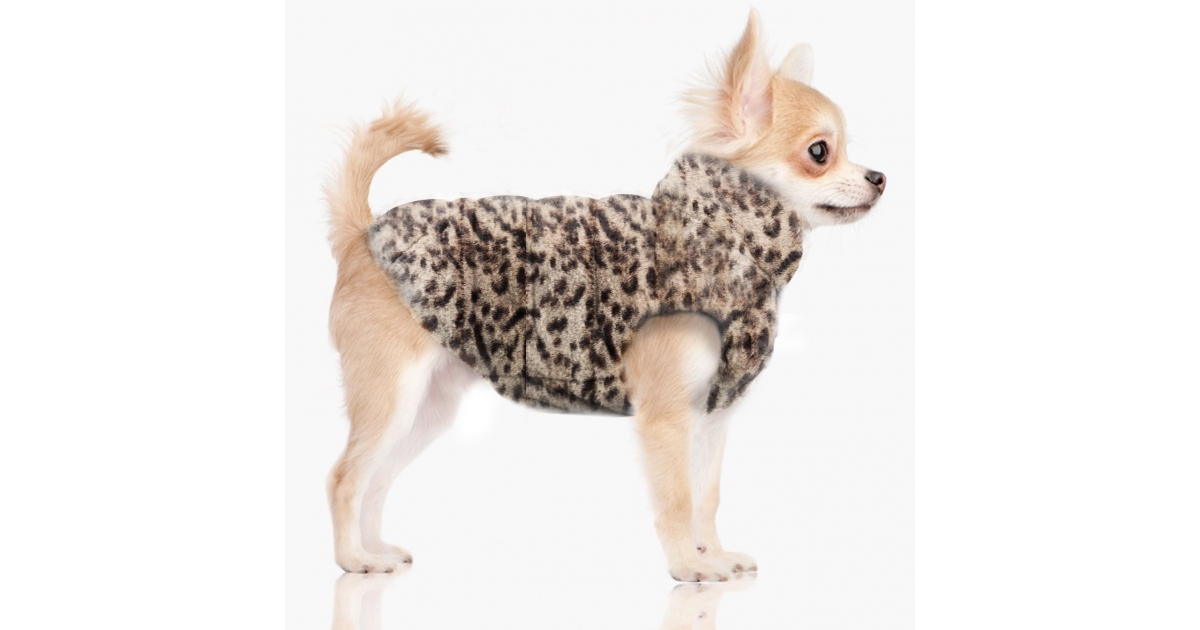 Doudoune pour chiens - Imany (Doudoune réversible) Milk & Pepper - 3