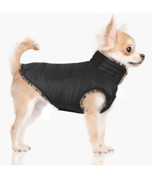Doudoune pour chiens - Imany (Doudoune réversible) Milk & Pepper - 4