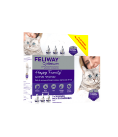 Diffuseur anti stress chat: Pack 3 recharges Feliway Optimum