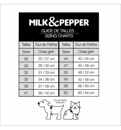 Harnais pour chien - Kurt (harnais noir) Milk & Pepper - 1