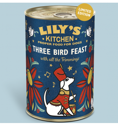 Repas de Noel pour Chien - Three Birds Feast Lily's Kitchen - 1