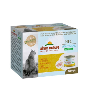 Pâtée pour chat Almo Nature - HFC Natural light filet de poulet multipack 4x50g Almo Nature - 1
