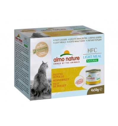 Pâtée pour chat Almo Nature - HFC Natural light filet de poulet multipack 4x50g Almo Nature - 1