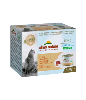 Pâtée pour chat Almo Nature - HFC Natural light thon crevettes multipack 4x50g Almo Nature - 1
