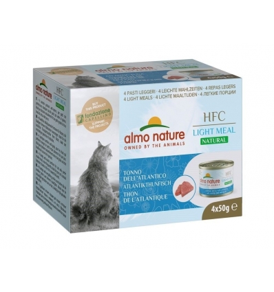 Pâtée pour chat Almo Nature - HFC Natural light thon atlantique multipack 4x50g  Almo Nature - 1