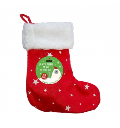 Botte Noel Chat Friandise + Jouet Wouapy - 1