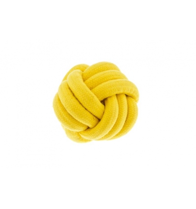 Balle en corde jaune diamètre 12cm Ferribiella - 1