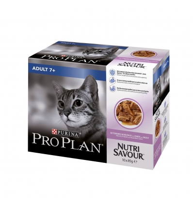 Purina pro Plan - NutriSavour adult 7+  Purina Pro Plan - 1