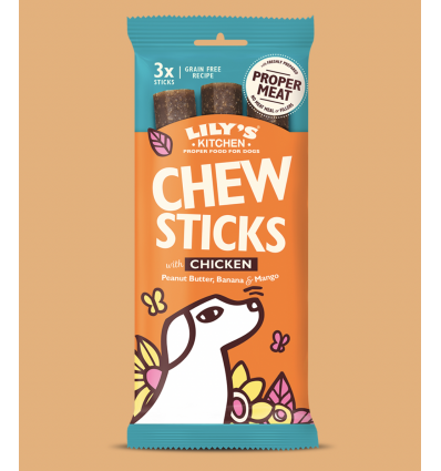 Friandise naturelle pour chien Lily's Kitchen - Chew Sticks au Poulet Lily's Kitchen - 1