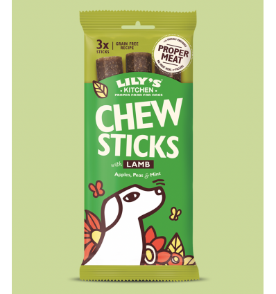 Friandise naturelle pour chien Lily's Kitchen - Chew Sticks Agneau Lily's Kitchen - 1