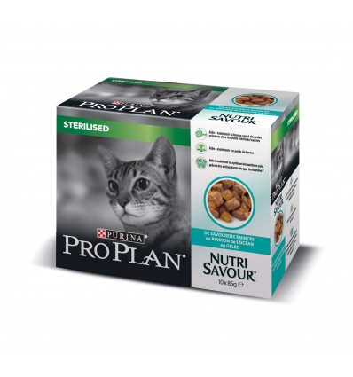 Purina pro Plan - Nutrisavour STERILISED en gelée poisson de l'océan Purina Pro Plan - 1