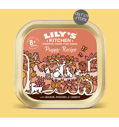 Pâtée pour chiens Lily's Kitchen - Barquette Bio pour Chiot au Poulet Lily's Kitchen - 1