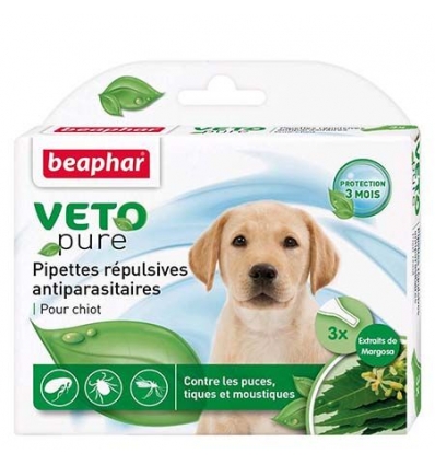 Produit anti tique chien: Pipettes anti-parasitaires répulsives chiot Beaphar - 1