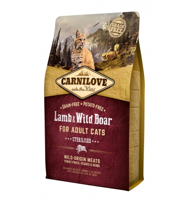 Carnilove -  Sterilised Cat Agneau Sanglier Carnilove - 1