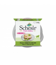 Schesir - Petit délice Mousse Poulet, thon, kiwi (2 Boites) Schesir - 1
