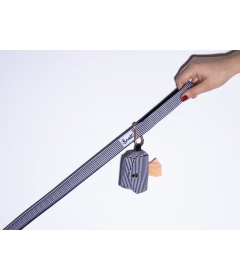 Accessoires de promenade pour chiens - Pochette sac à crottes NAVY French Bandit - 1 2