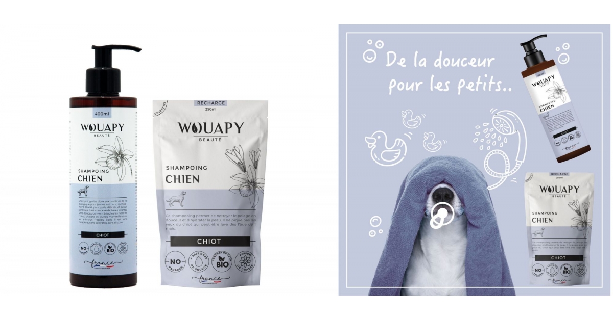 Shampoing chien / chiot Wouapy - 1