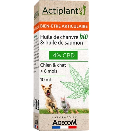 Two Tails - CBD 4% - Huile de chanvre bio & huile de saumon (Articu